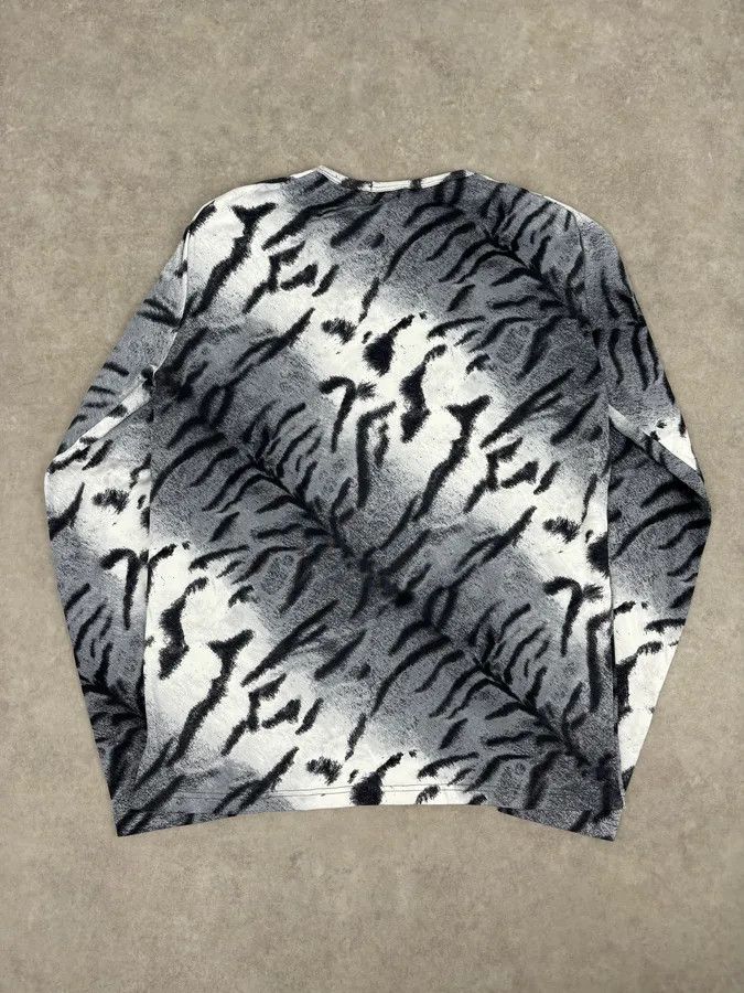 Roberto Cavalli Roberto Cavalli Grey Abstract Zebra Savage Print Longsleeve Size US S / EU 44-46 / 1 - 5 Thumbnail