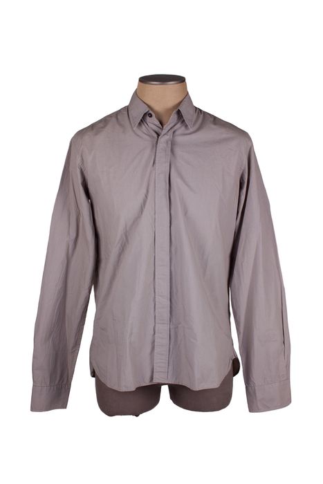 Ann Demeulemeester ANN DEMEULEMEESTER GRAY COTTON BUTTON UP SHIRT