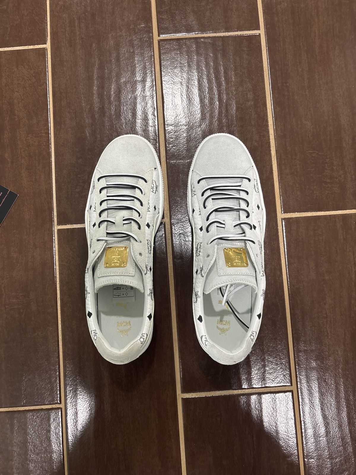 MCM × Puma LIGHTLY WORN MCM x Puma Suede Classic White Size 10.5 Size US 10.5 / EU 43-44 - 4 Thumbnail