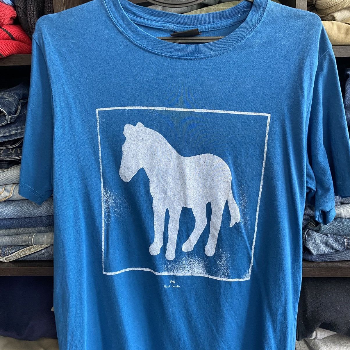 Paul Smith Luxury Paul Smith Big Logo designer streetwear y2k tee Size US M / EU 48-50 / 2 - 2 Thumbnail