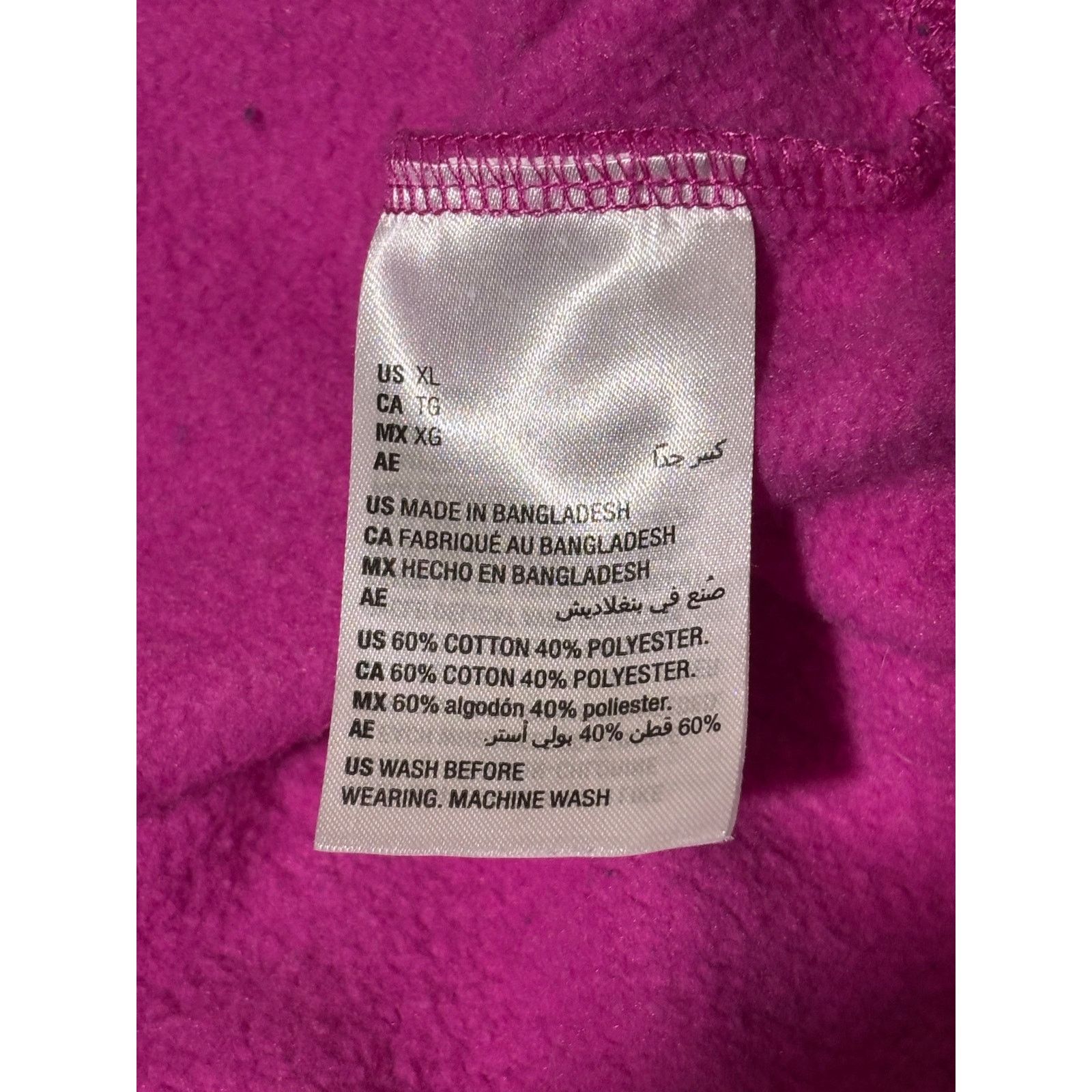 Epic Threads Epic Threads Pink Cotton Hoodie Pullover Sweater Thumbholes Size XL / US 12-14 / IT 48-50 - 5 Thumbnail