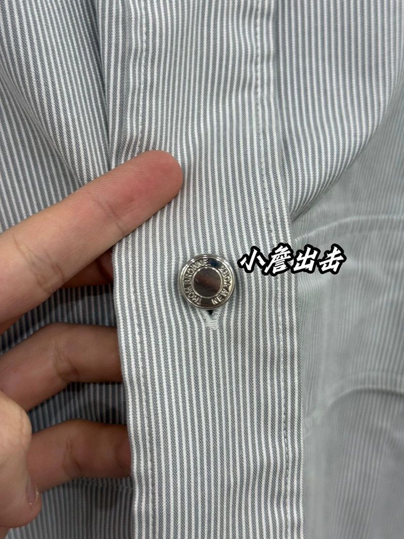 Thom Browne Thom Browne Gray two-sleeved colored dress shirt Size M / US 6-8 / IT 42-44 - 4 Thumbnail