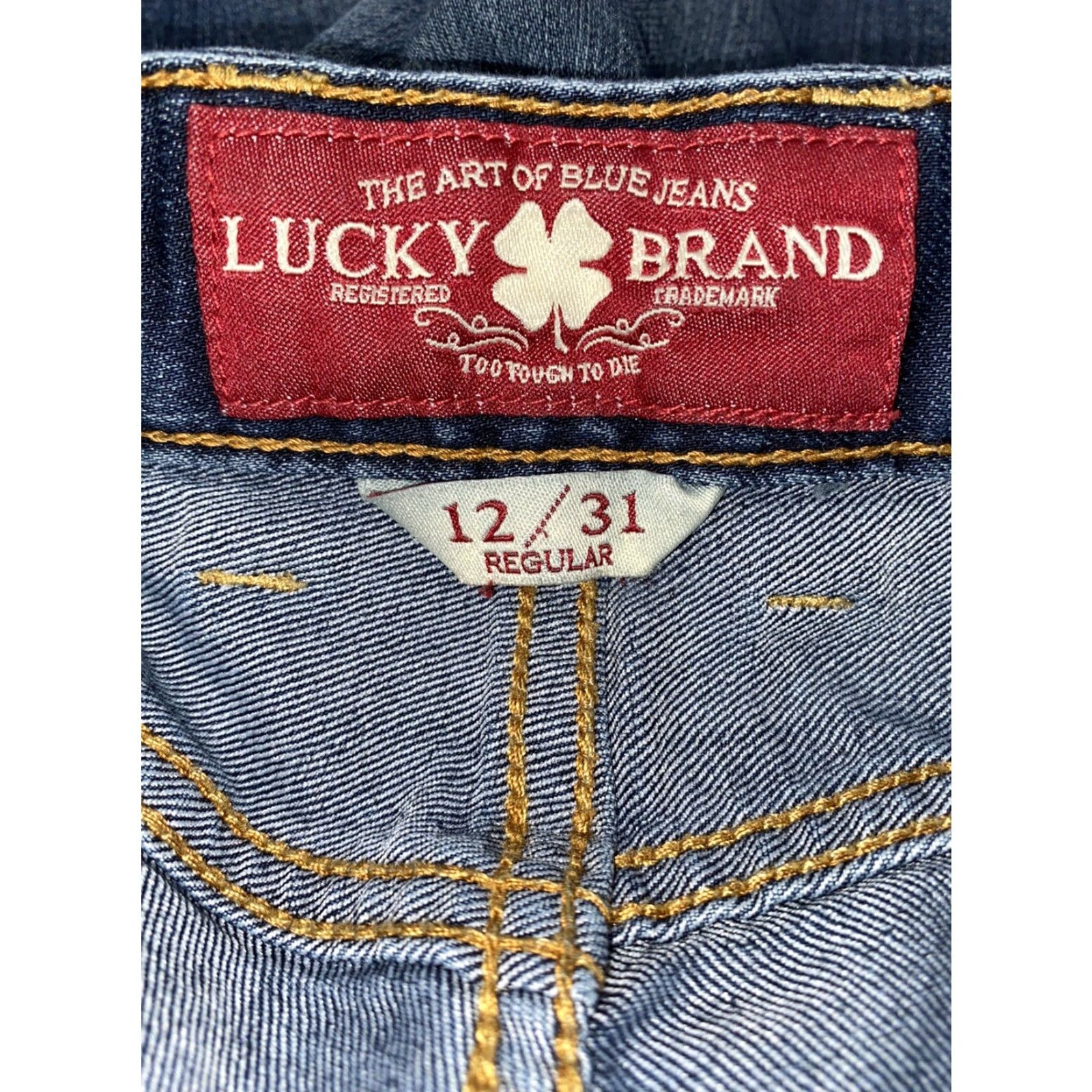 Lucky Brand Lucky Brand Womens Straight Jeans Sz 12 Regular Blue 2000s Clothing Womens Size 34" / US 12 / IT 48 - 5 Thumbnail
