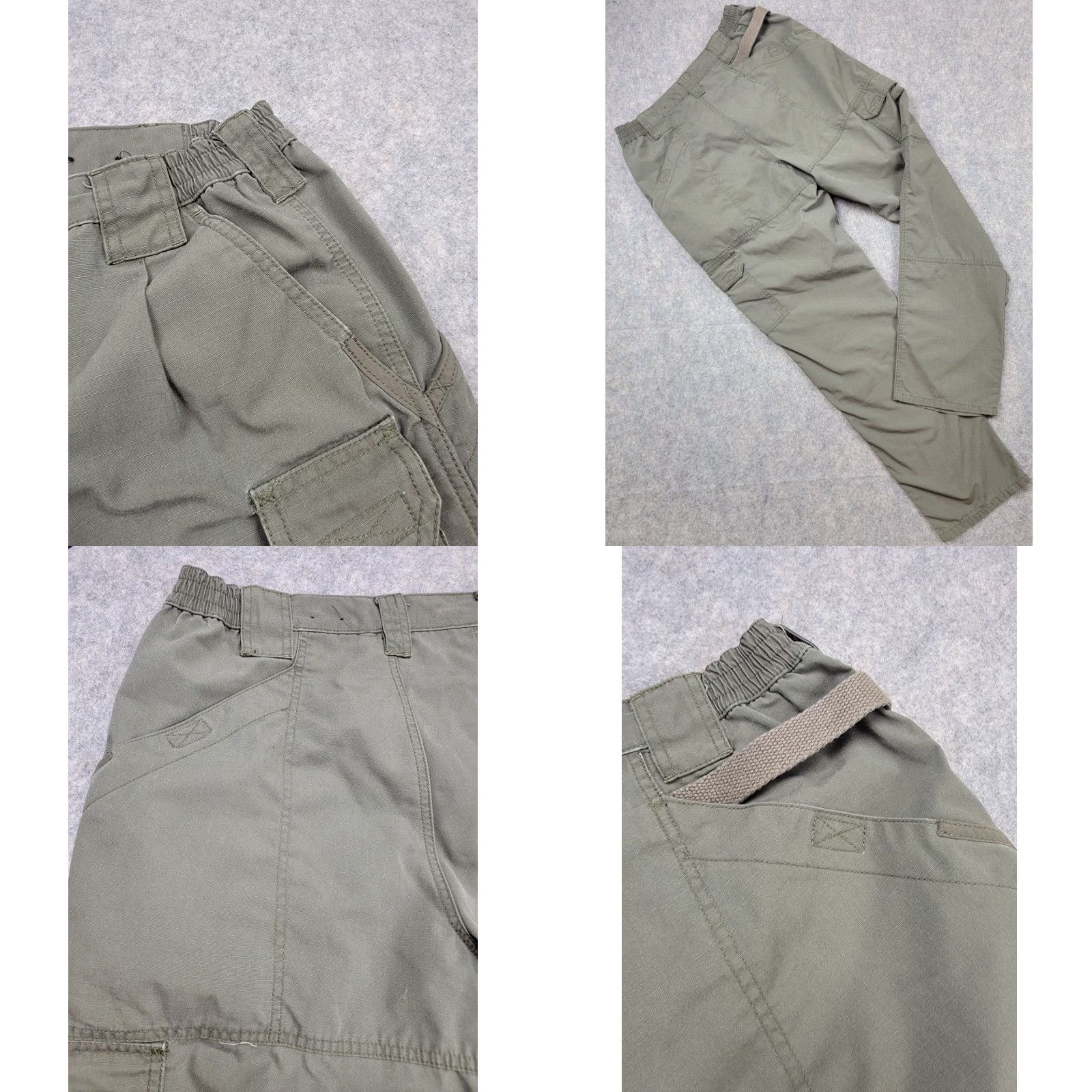 Vintage 5.11 Pants Mens 34x34 Green Taclite Pro Ripstop Regular Cargo Pocket Straight 34x34 USA Army 5.11 Tactical Mens Pants Size US 34 / EU 50 - 8 Thumbnail