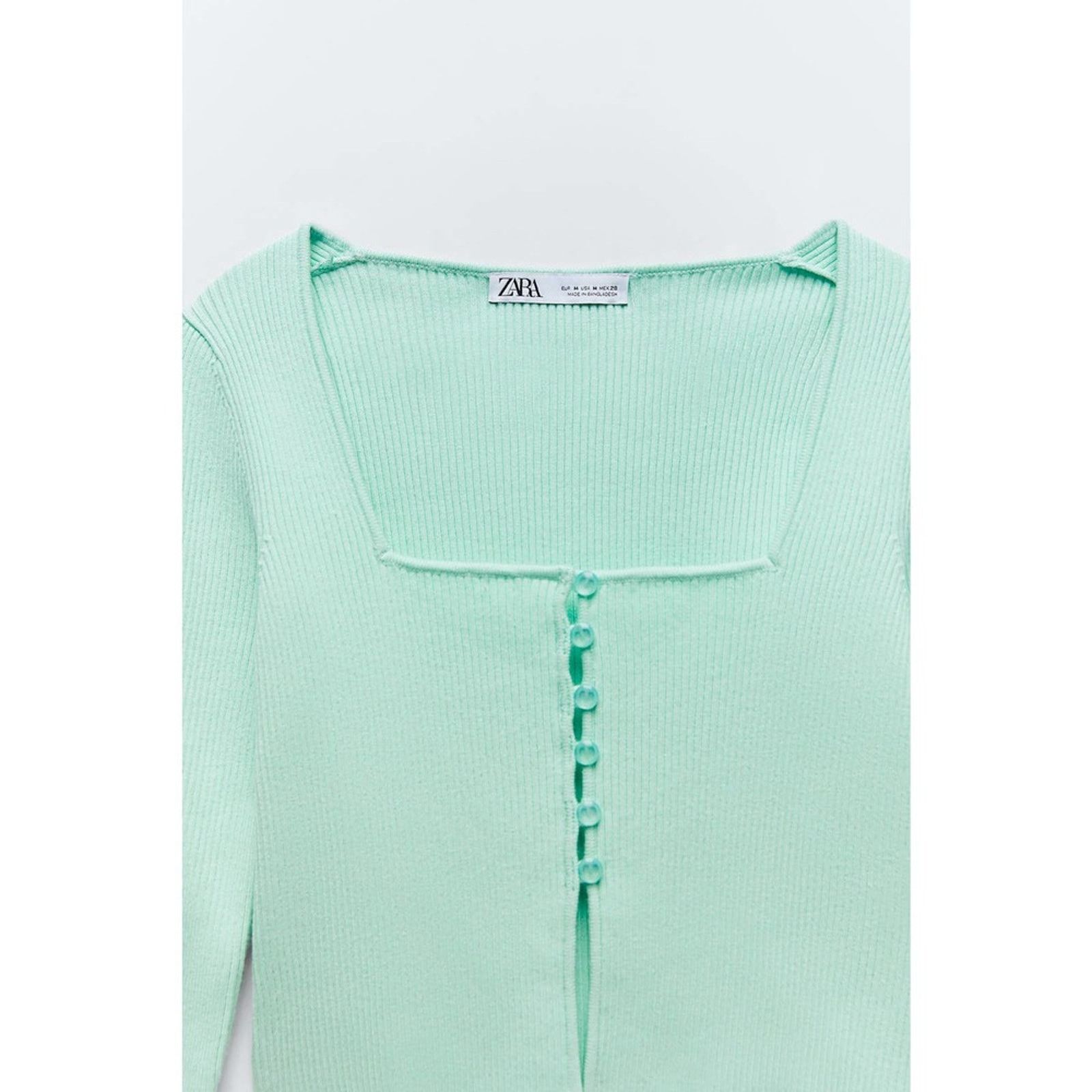 Zara ZARA BLOGGER FAVORITE KNIT CROPPED JACKET Size XL / US 12-14 / IT 48-50 - 13 Thumbnail