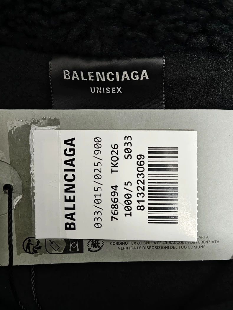 Balenciaga Balenciaga 23fw Sleeve Teddy Lambswool Zip Hoodie Jacket 25 Size US XXL / EU 58 / 5 - 5 Thumbnail