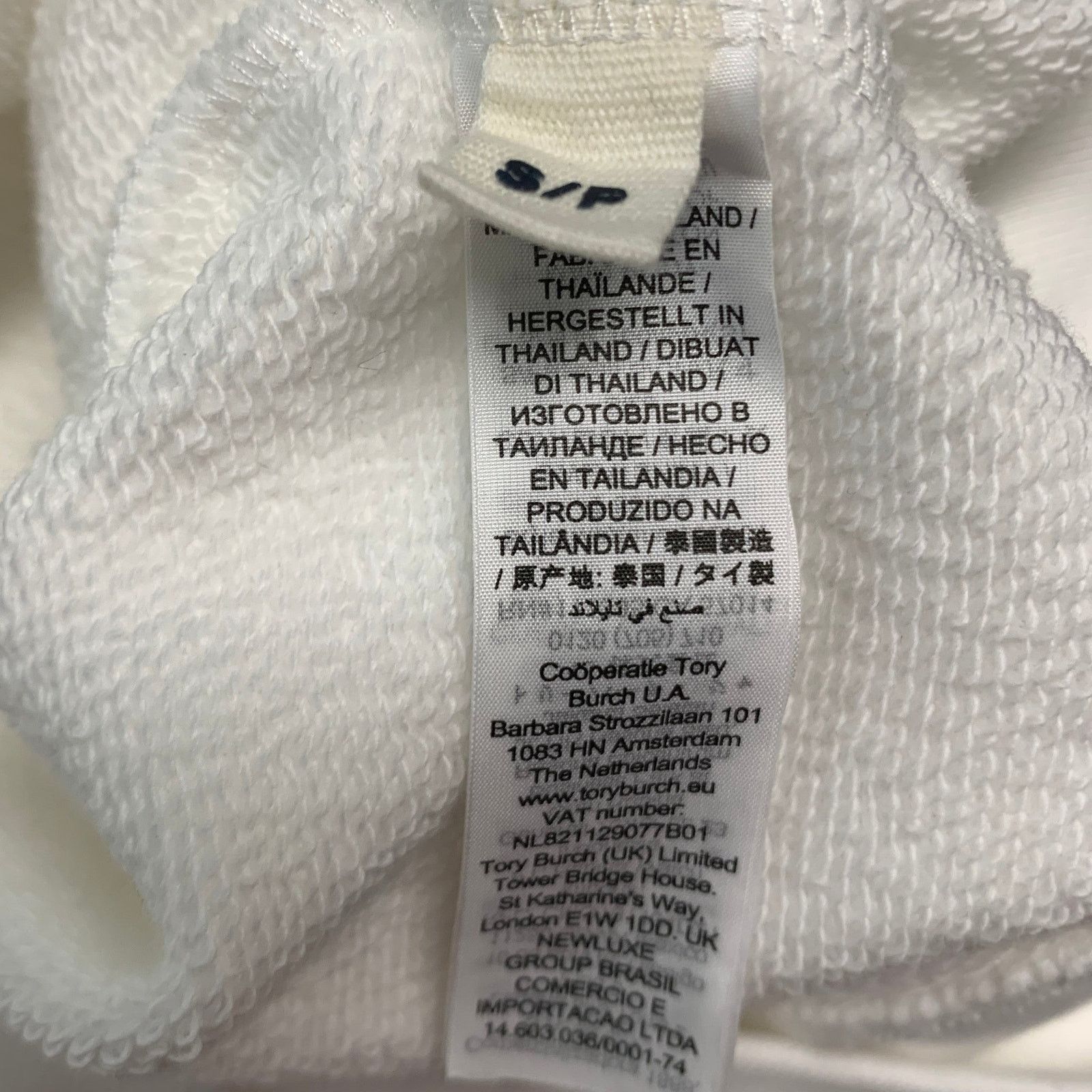 Tory Burch TORY BURCH Size S White Cotton Crew-Neck Sweatshirt Size US S / EU 44-46 / 1 - 7 Thumbnail