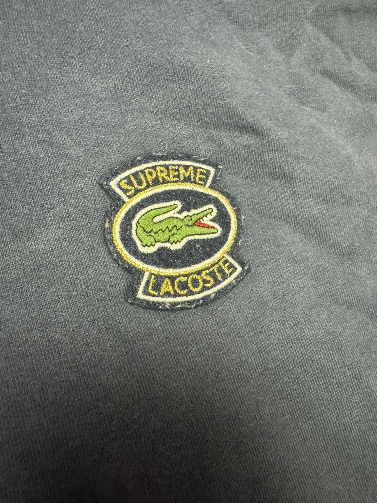 Lacoste × Supreme Hoodie Lacoste X Supreme L navy Men Size US L / EU 52-54 / 3 - 3 Thumbnail
