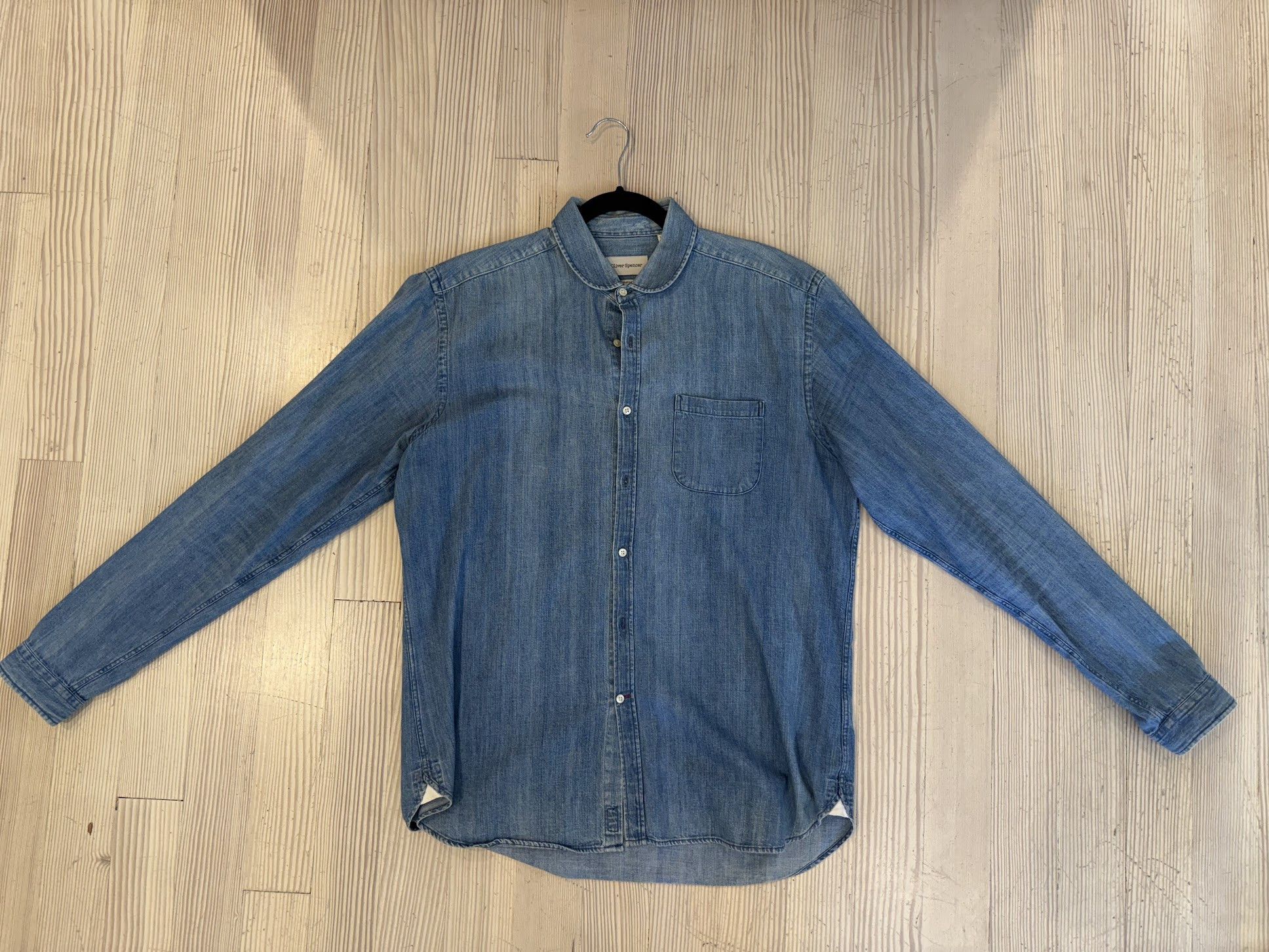 Denim dress shirt