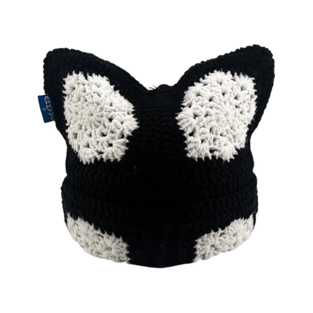 Other Arkyve 'Crochet Snowflake' Black Cat Hat Size ONE SIZE - 1 Thumbnail