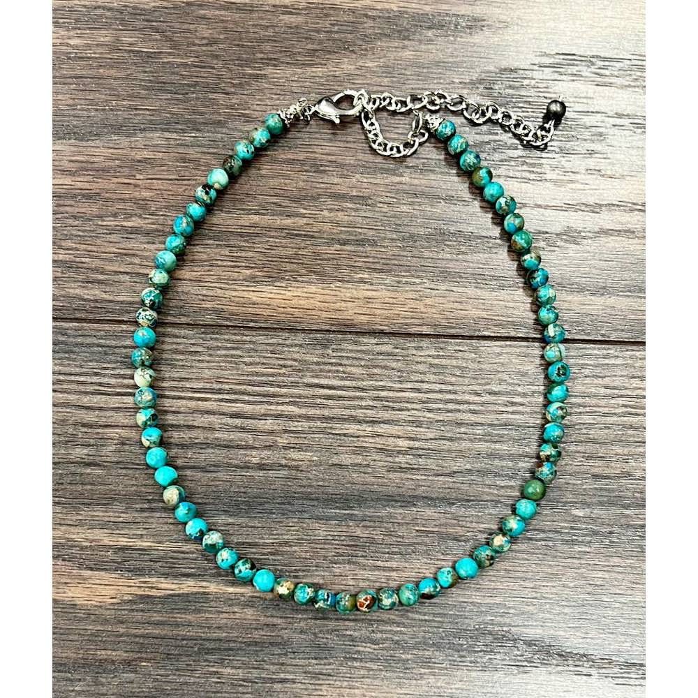 Other Handmade Round Gemstone Necklace 15 to 20 Inches Natural Sto Size ONE SIZE - 1 Thumbnail