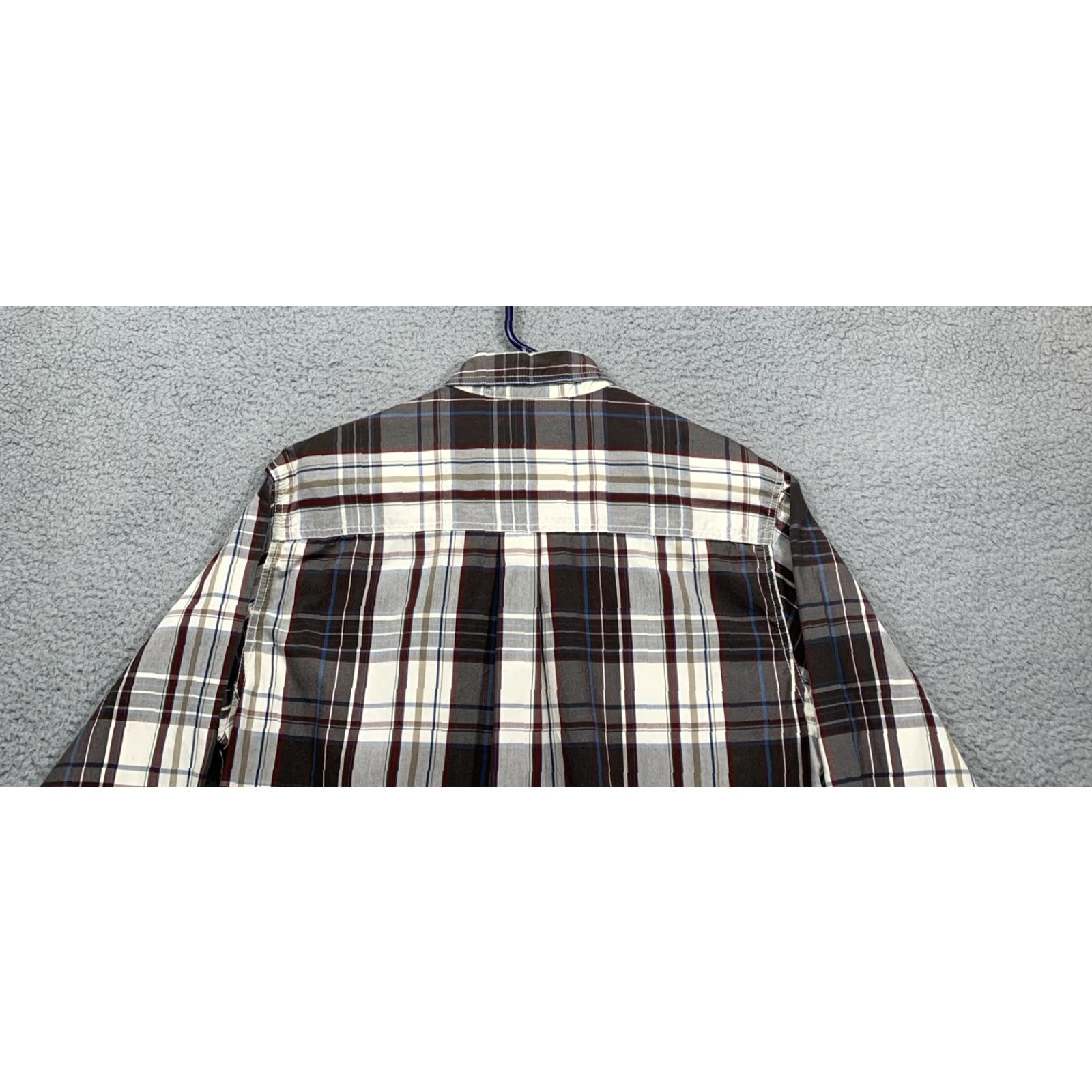 Vintage Ruff Hewn Men's Long Sleeve Shirt Button-Down Brown/Cream Plaid Size Large Size US L / EU 52-54 / 3 - 5 Thumbnail