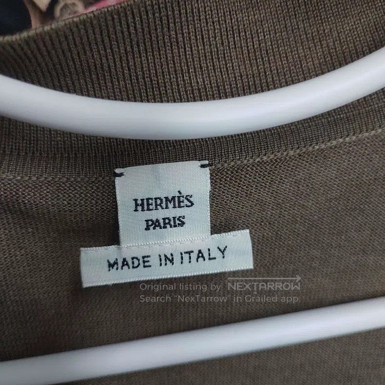 Hermes Hermes Silk Cardigan, Brown Size XS / US 0-2 / IT 36-38 - 2 Thumbnail