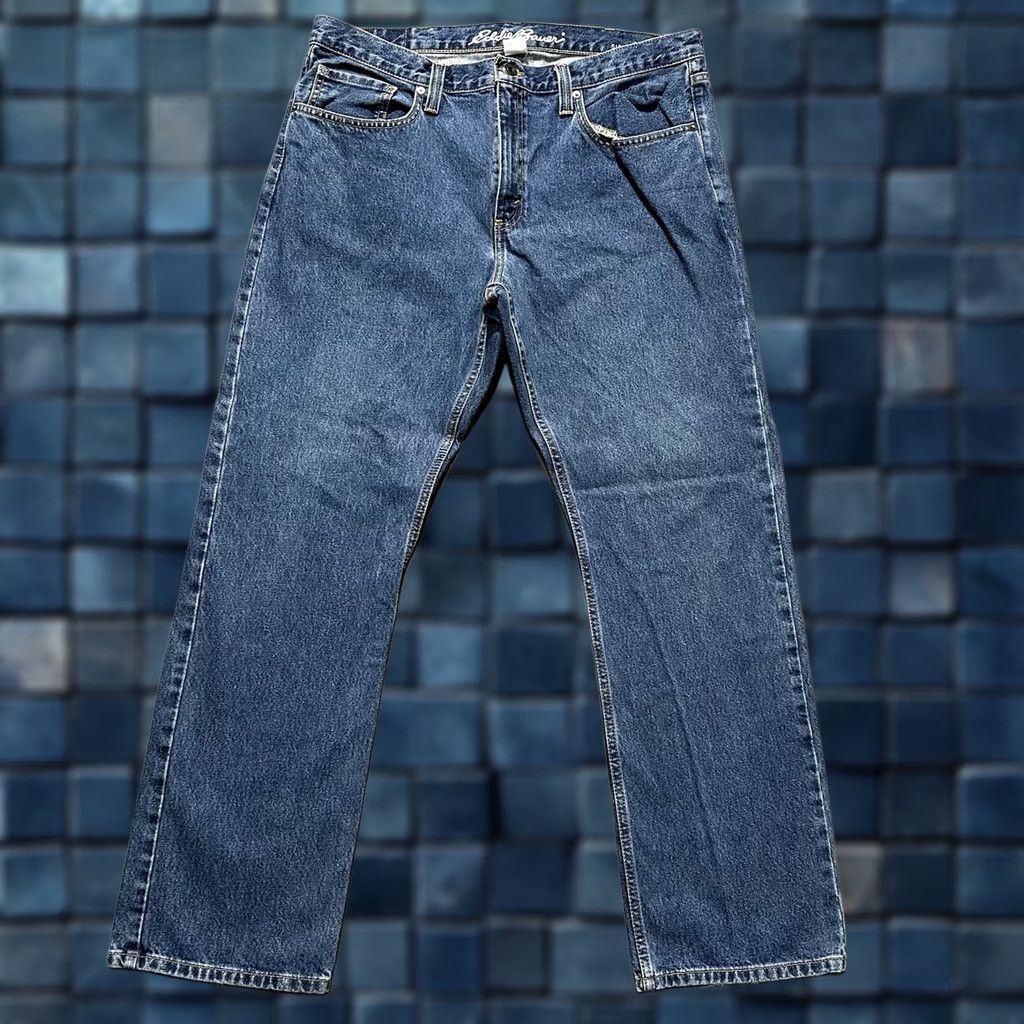 Eddie Bauer Eddie Bauer Jeans Mens 38x32 Straight Fit Blue Denim Stonewash (37x31) GUC Size US 38 / EU 54 - 1 Thumbnail