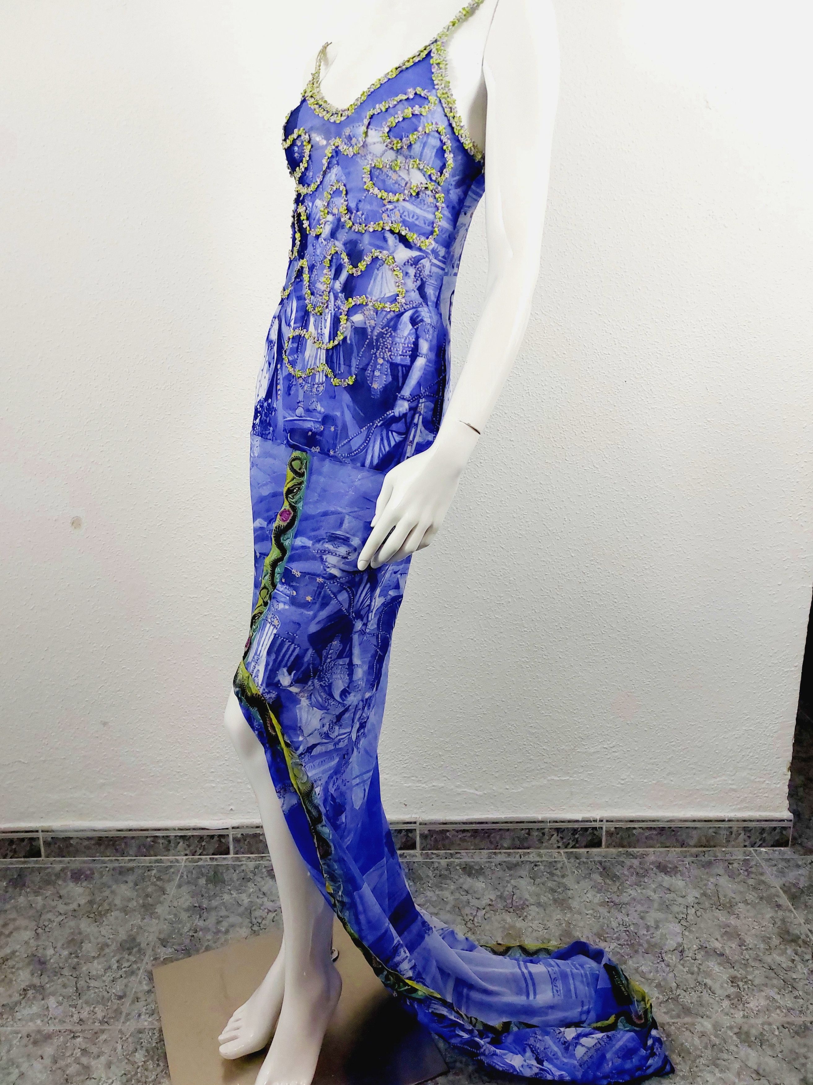 Jean Paul Gaultier Jean Paul Gaultier Oriental Bath Floral Wedding Gown Dress Size ONE SIZE - 21 Thumbnail
