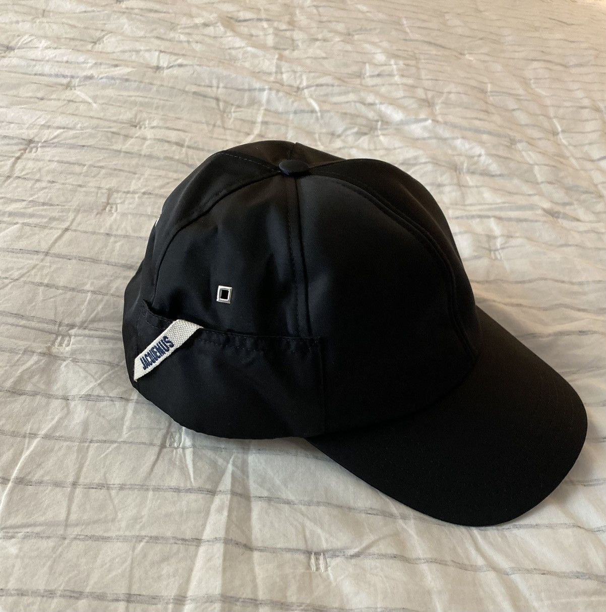 Jacquemus JACQUEMUS La Casquette Ovalie Black Cap Size ONE SIZE - 1 Thumbnail
