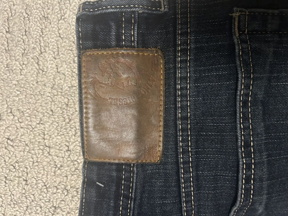 Diesel Dark Blue Straight Diesel Jeans Size US 33 - 3 Thumbnail