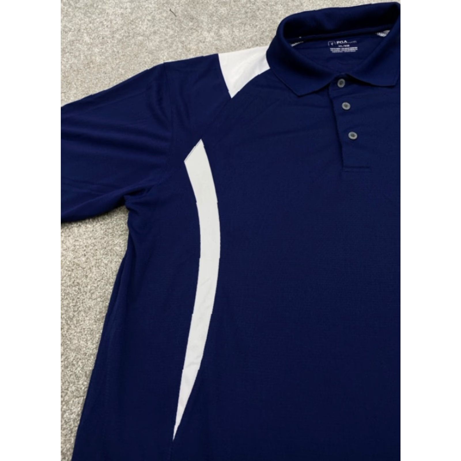 PGA Tour PGA TOUR Polo Shirt Men’s XL Short Sleeve Colorblock Multicolor Blue White 5624 Polo Golf Shirt Mens XL Colorblock PGA TOUR Size US XL / EU 56 / 4 - 2 Thumbnail