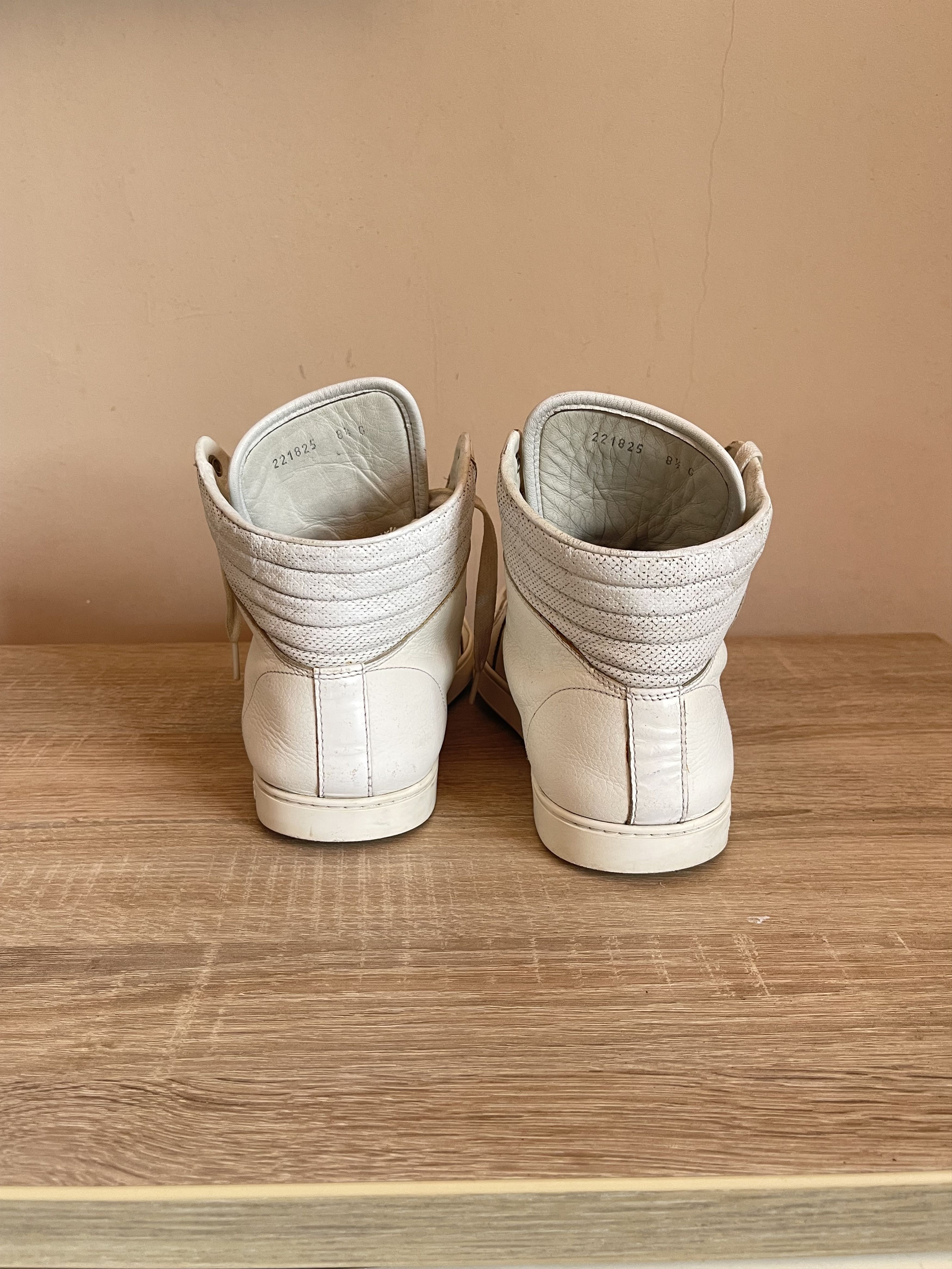 Gucci 🔥 vintage gucci hightop sneakers leather size 9 Size US 9 / EU 42 - 4 Thumbnail