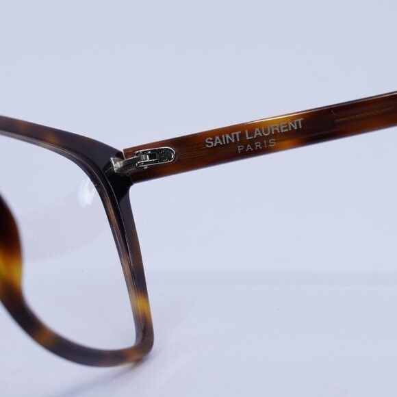Saint Laurent Paris Saint Laurent SL717 SLIM 003 Eyeglasses Havana 54mm Square Size ONE SIZE - 4 Thumbnail