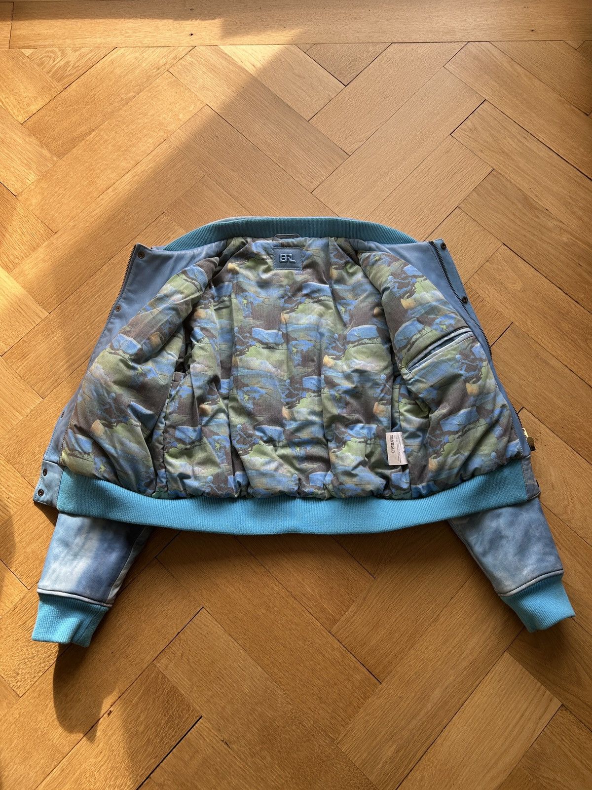 ERL ERL Surfer Leather Bomber Jacket Size US M / EU 48-50 / 2 - 5 Thumbnail