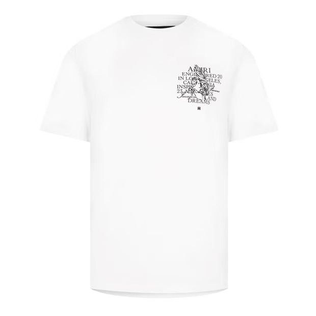 image of Amiri O1G2R1Mq0324 T-Shirt In White, Men's (Size Small)