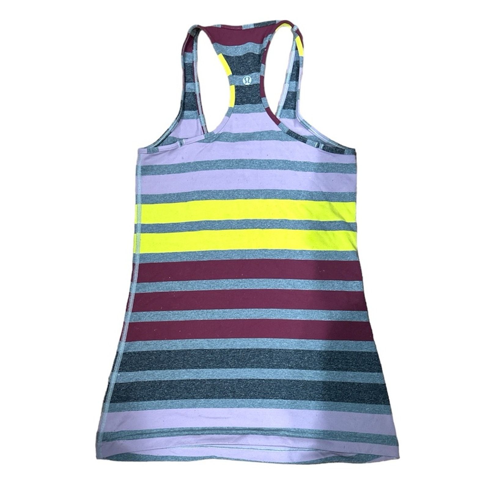 Lululemon LULULEMON Cool Racerback Triplet Twin Stripe Tank Sz 8 Size M / US 6-8 / IT 42-44 - 2 Thumbnail