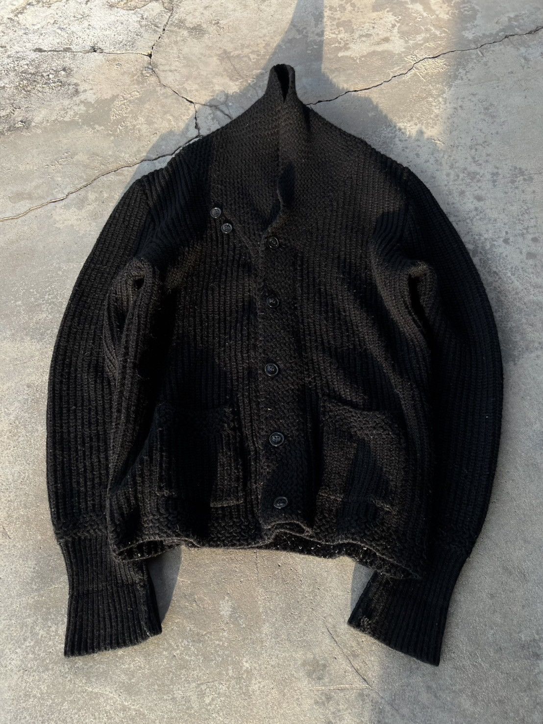 Japanese Brand Archive* 291295=HOMME KNIT CARDIGAN Size US S / EU 44-46 / 1 - 1 Thumbnail