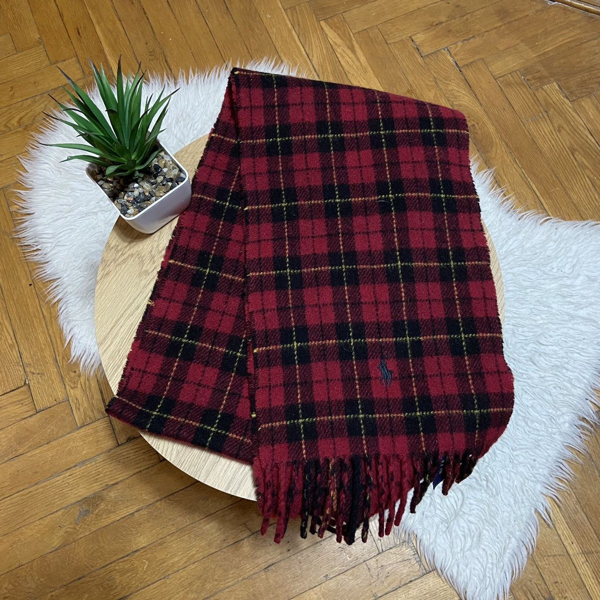 Polo Ralph Lauren 📌 Vintage Polo Ralph Lauren Virgin Wool Scarf Neckwear Size ONE SIZE - 3 Thumbnail