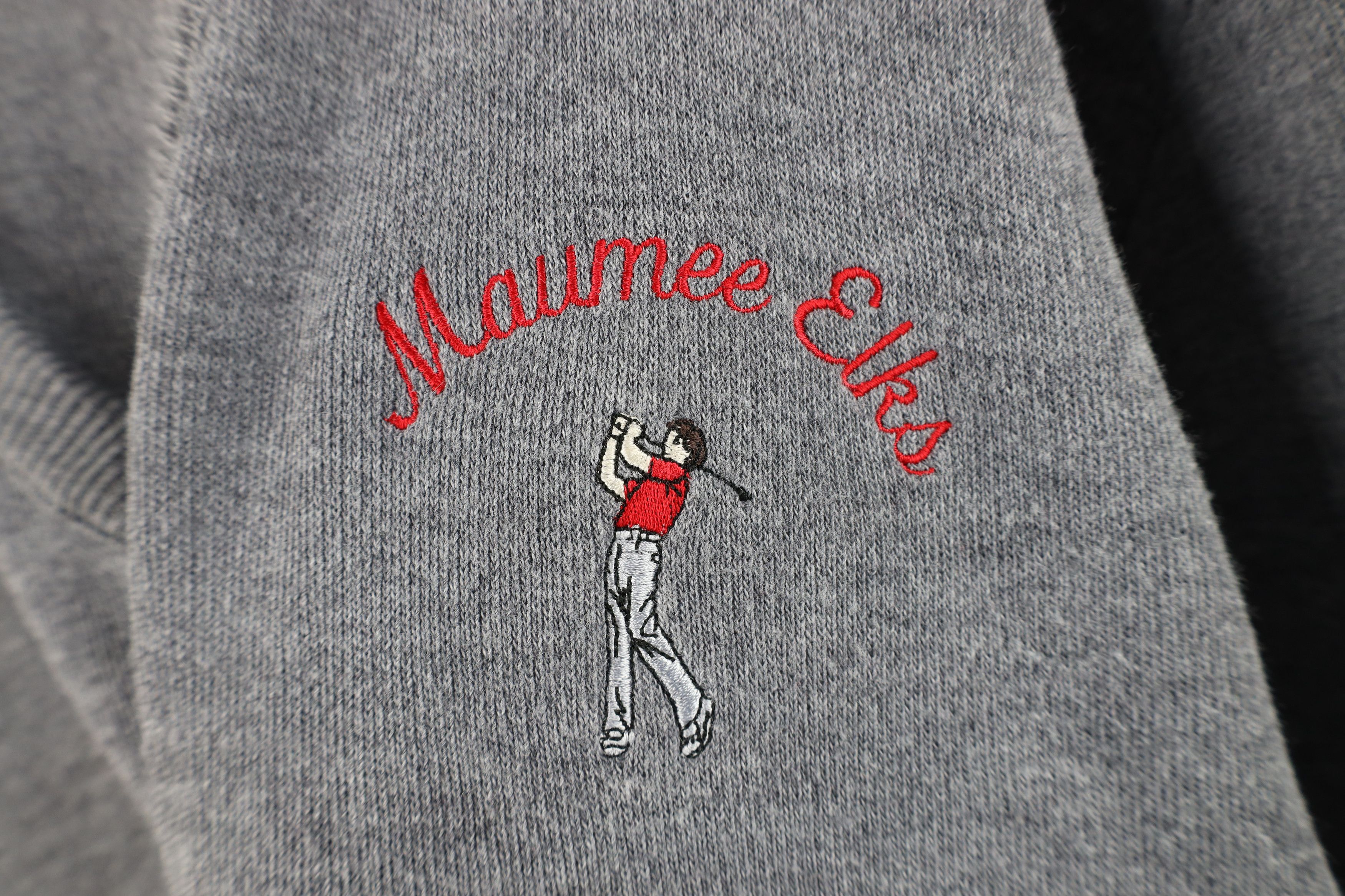 Vintage Vintage 70s 80s Streetwear Golf Knit V-Neck Sweater USA Gray Size US XL / EU 56 / 4 - 4 Thumbnail