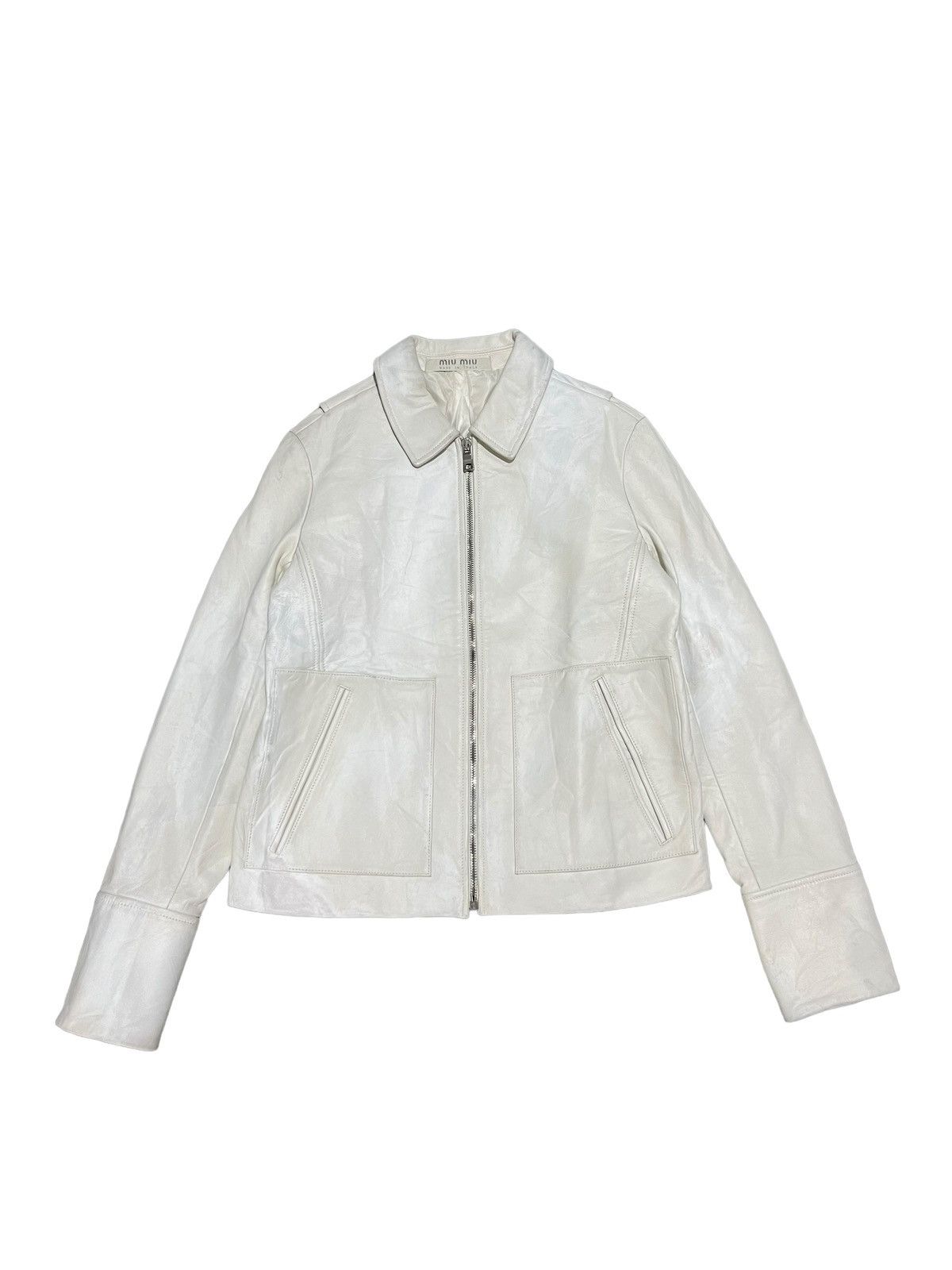 MIUMIU LEATHER JACKET STYLE 117