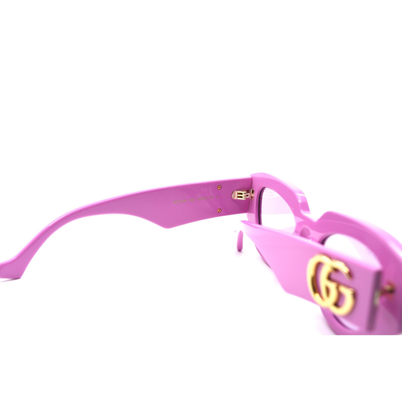 Gucci GUCCI GG1421S 004 PINK LIGHT VIOLET AUTHENTIC SUNGLASSES Size ONE SIZE - 11 Thumbnail