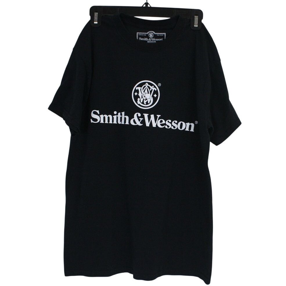 Smith & Wesson Logo T Shirt Mens Medium Black Graphic Tee