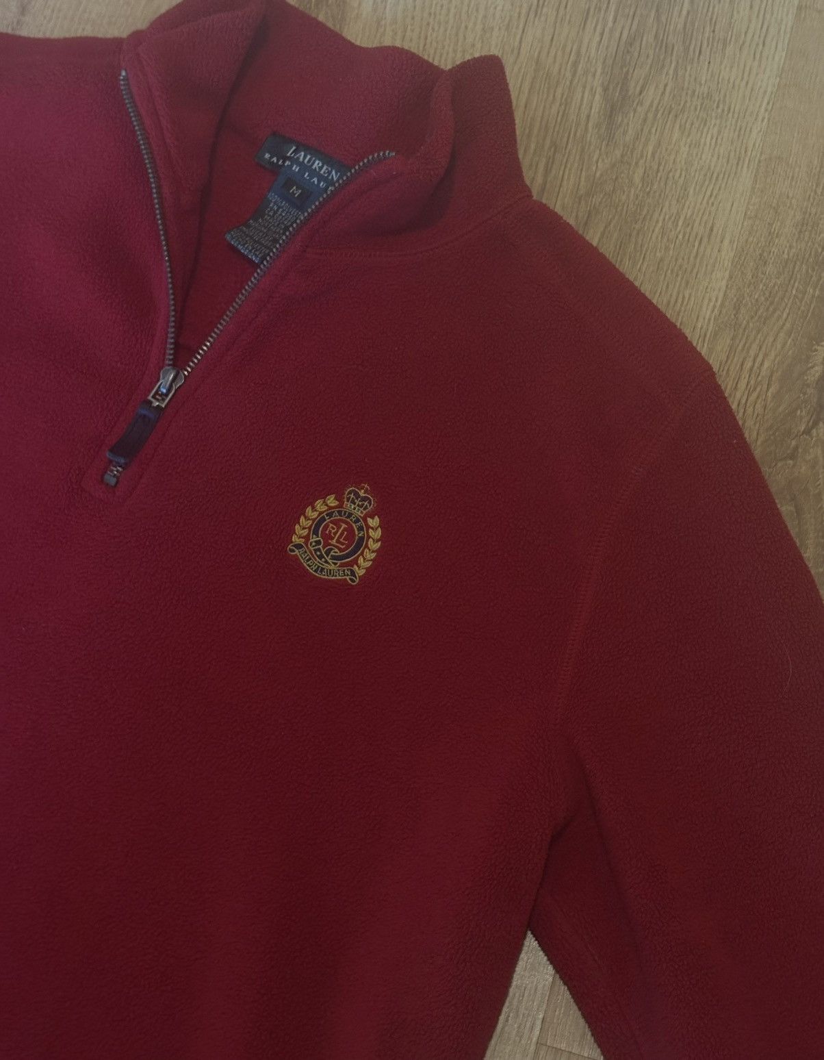 Lauren Ralph Lauren Polo Ralph Lauren fleece zip with gold embroidery logo Size US M / EU 48-50 / 2 - 1 Thumbnail