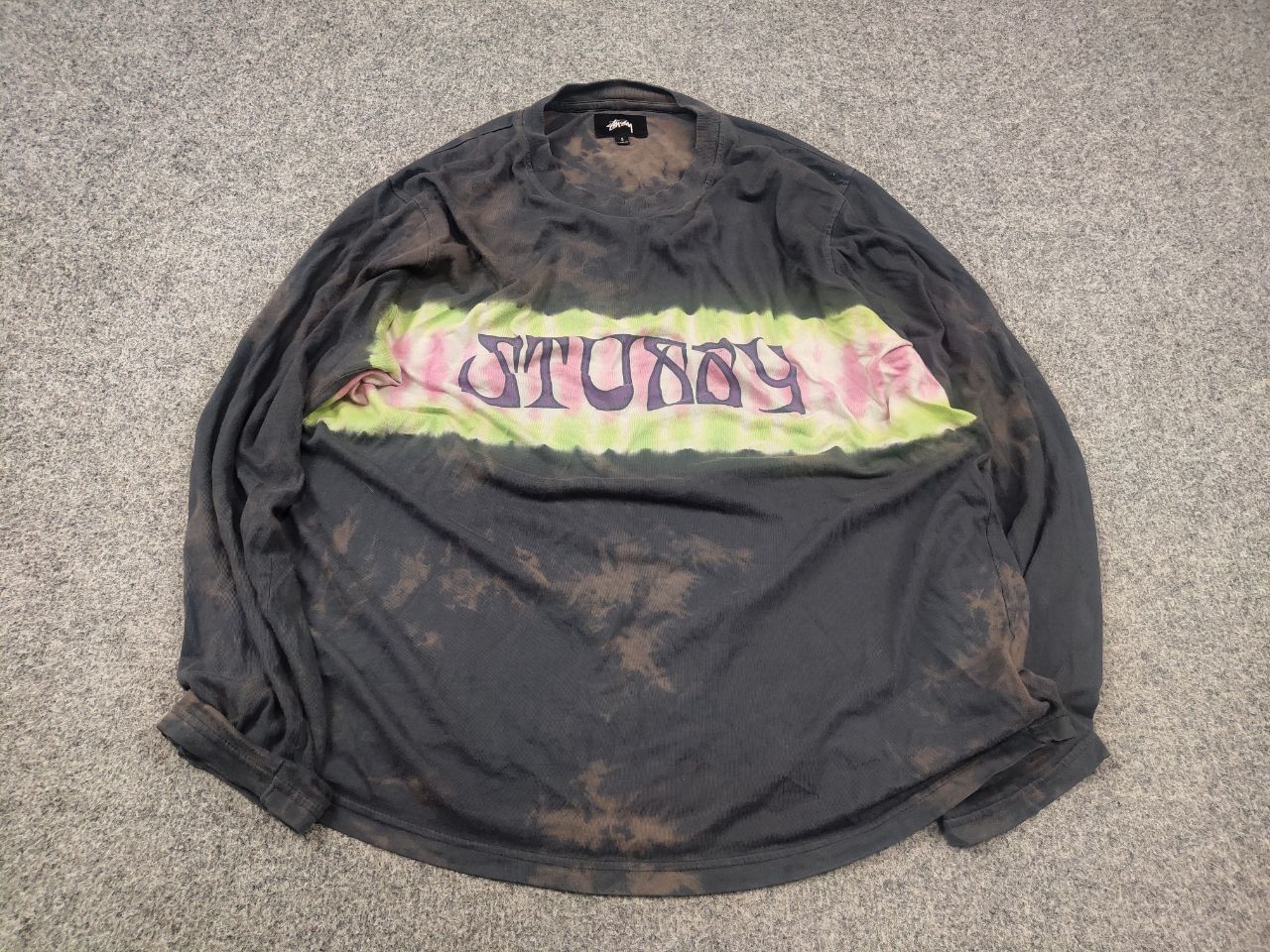 Stussy Styssy Tie Dye Stripe Jersey Long sleeve Shirt Vintage Y2K Size US S / EU 44-46 / 1 - 3 Thumbnail