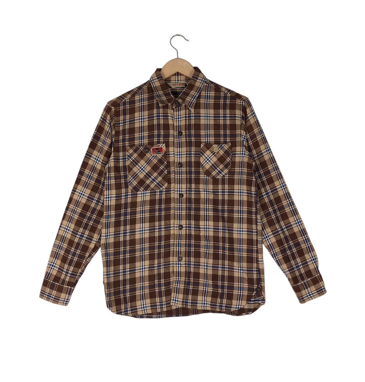 CAT'S PAW × Flannel × Japanese Brand Cat’s Paw Flannel Shirt by Toyo Enterprise Size US S / EU 44-46 / 1 - 1 Thumbnail