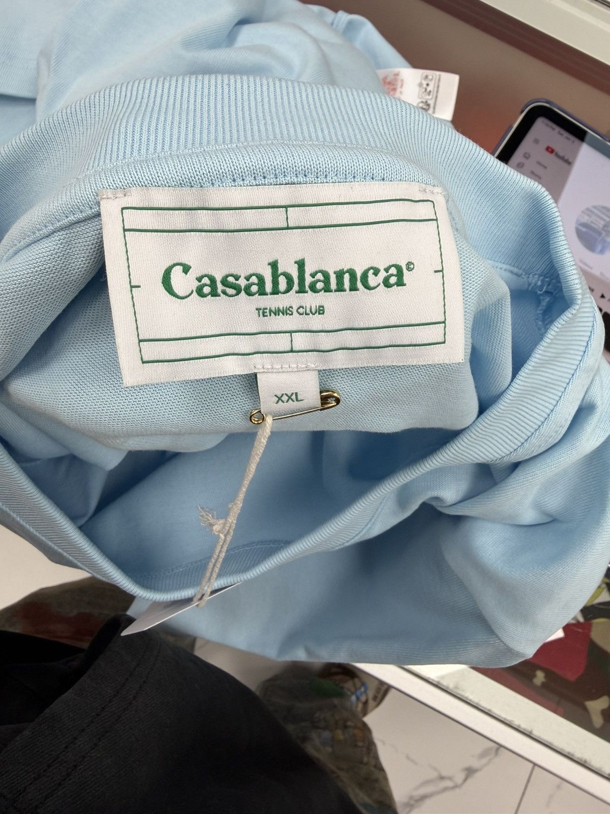 Casablanca Casablanca Tennis Club Tee "Blue" Size US XXL / EU 58 / 5 - 6 Thumbnail