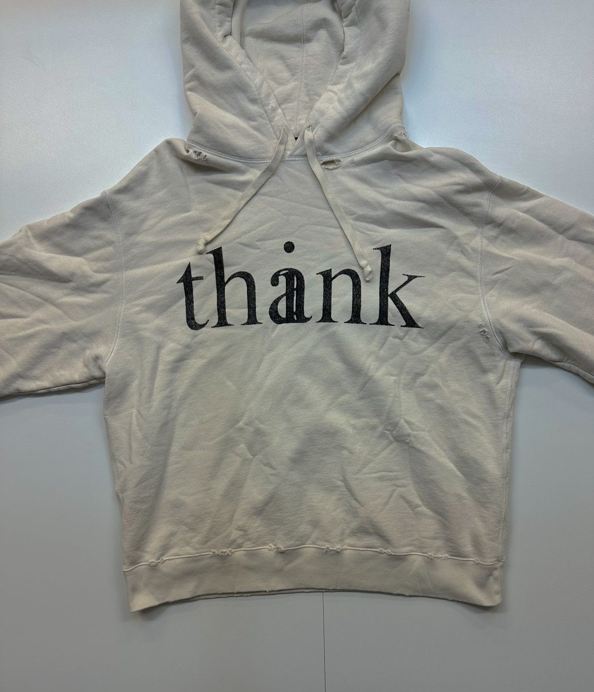 image of Gucci Thank/think Hoodie in Beige, Men's (Size Large)