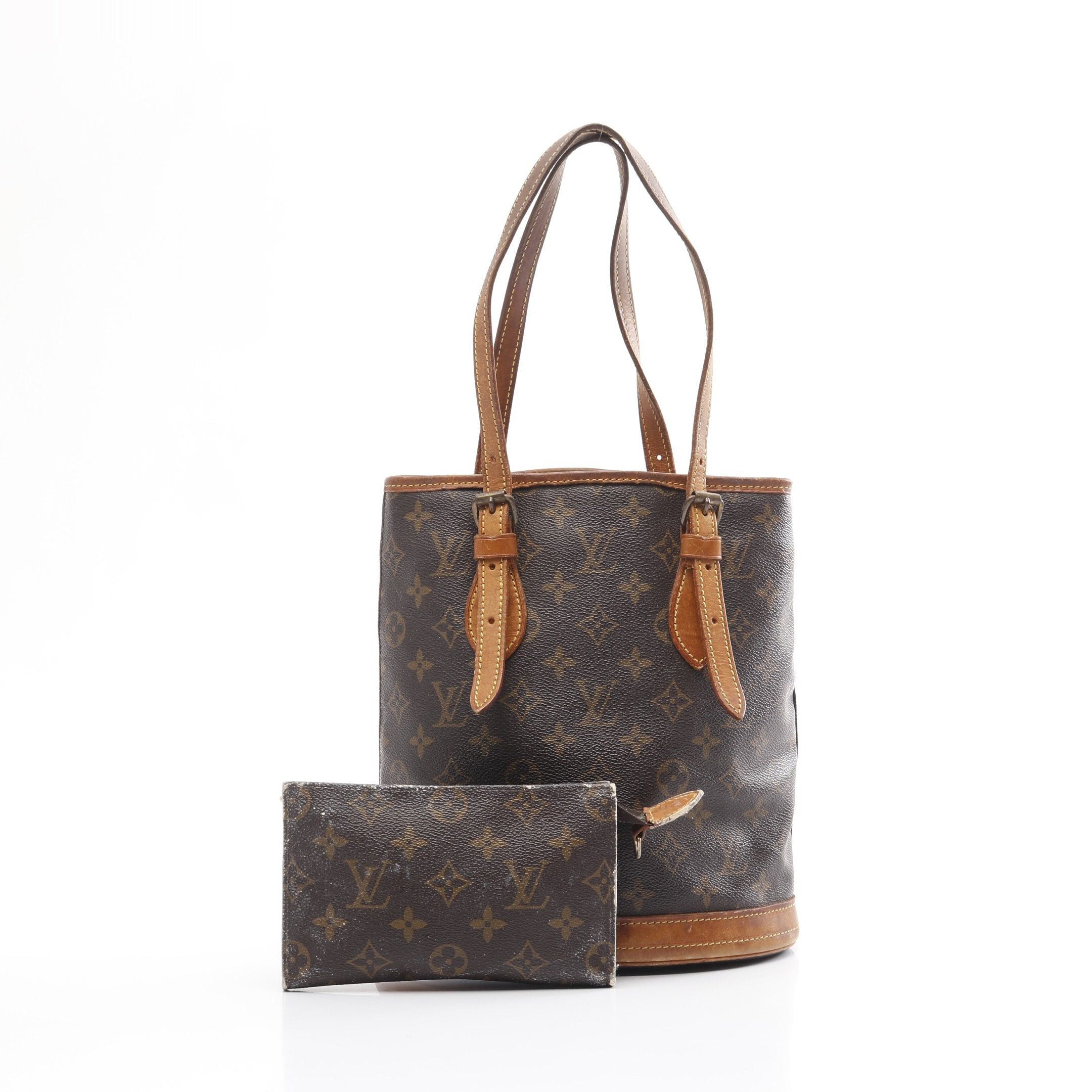 Louis Vuitton Louis Vuitton Bucket Pm Monogram Handbag Leather Brown Size ONE SIZE - 1 Thumbnail