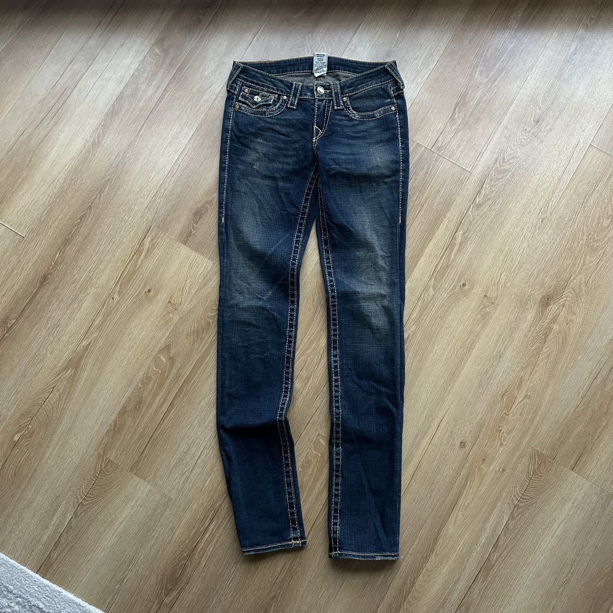 True Religion True Religion Swarowski Crystals Y2K Low Rise Skinny Jeans Size 27" / US 4 / IT 40 - 7 Thumbnail