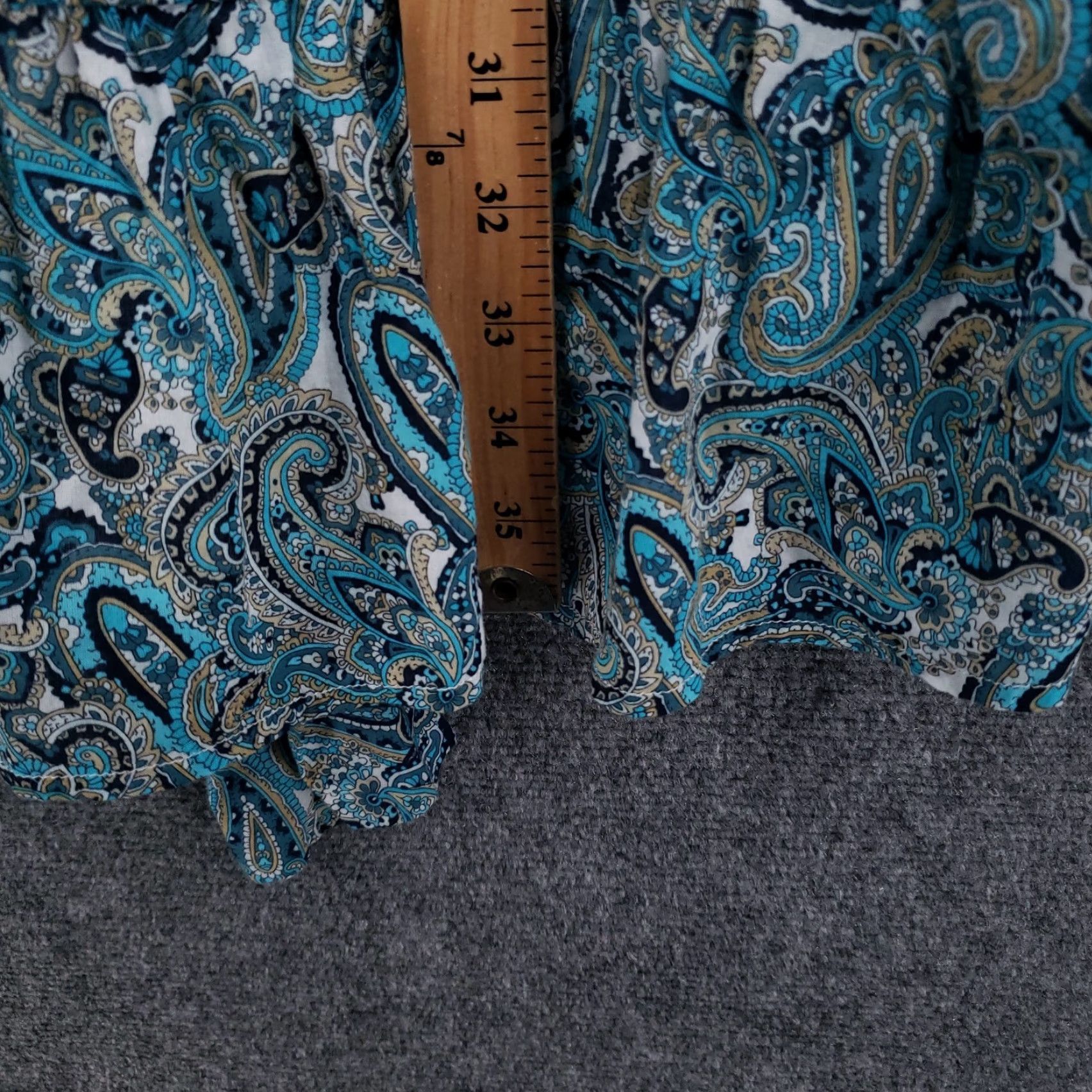 Michael Kors Michael Kors Paisley Cold Shoulder Dress Womens XL Blue Cotton Long Sleeve Mini Dress Size XL / US 12-14 / IT 48-50 - 6 Thumbnail