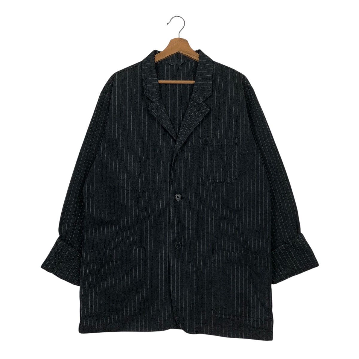 Japanese Brand Vintage Hickory Chore Jacket Vviirrggnn Voyage Issey Miyake Size US L / EU 52-54 / 3 - 2 Thumbnail