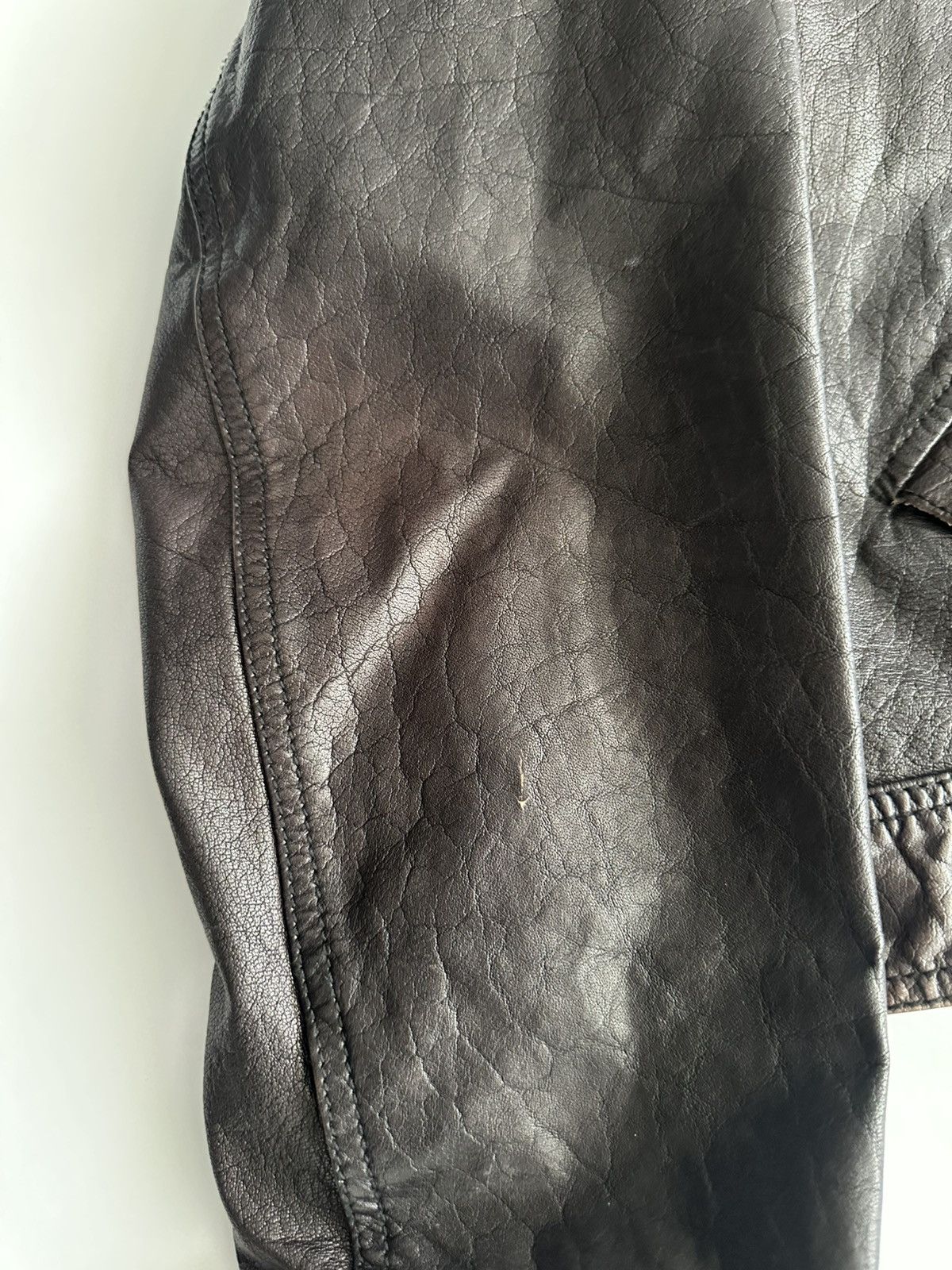 Emporio Armani Emporio Armani 2000’s Leather Jacket Size US L / EU 52-54 / 3 - 8 Thumbnail