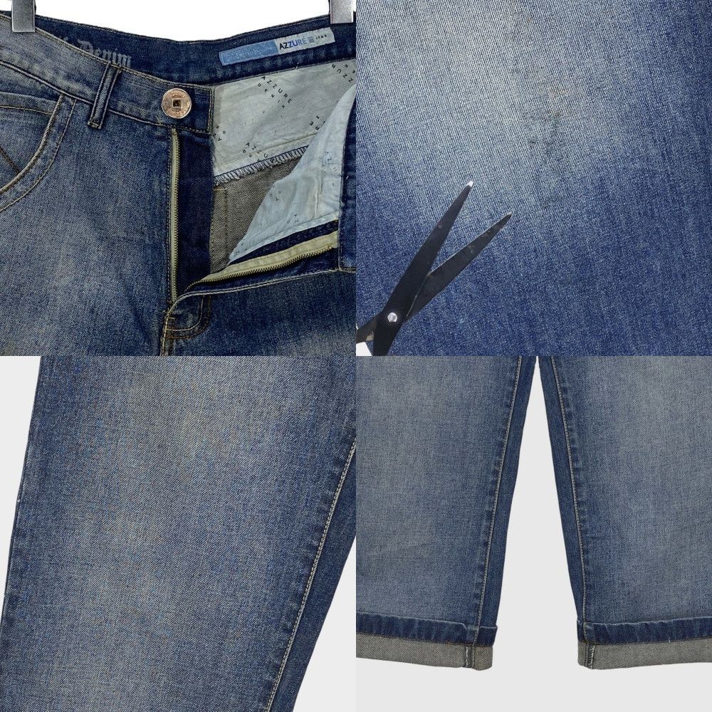 Other Azure Baggy Jeans Hip Hop Jay Z Medium Wash Men Jeans Size US 31 - 10 Thumbnail