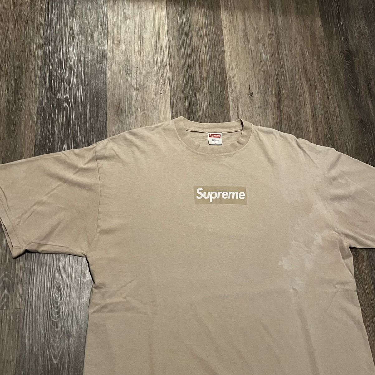 Supreme Supreme Tan Bogo Tan Box logo tee Sand bogo tonal 2003 tee Size US XL / EU 56 / 4 - 18 Thumbnail