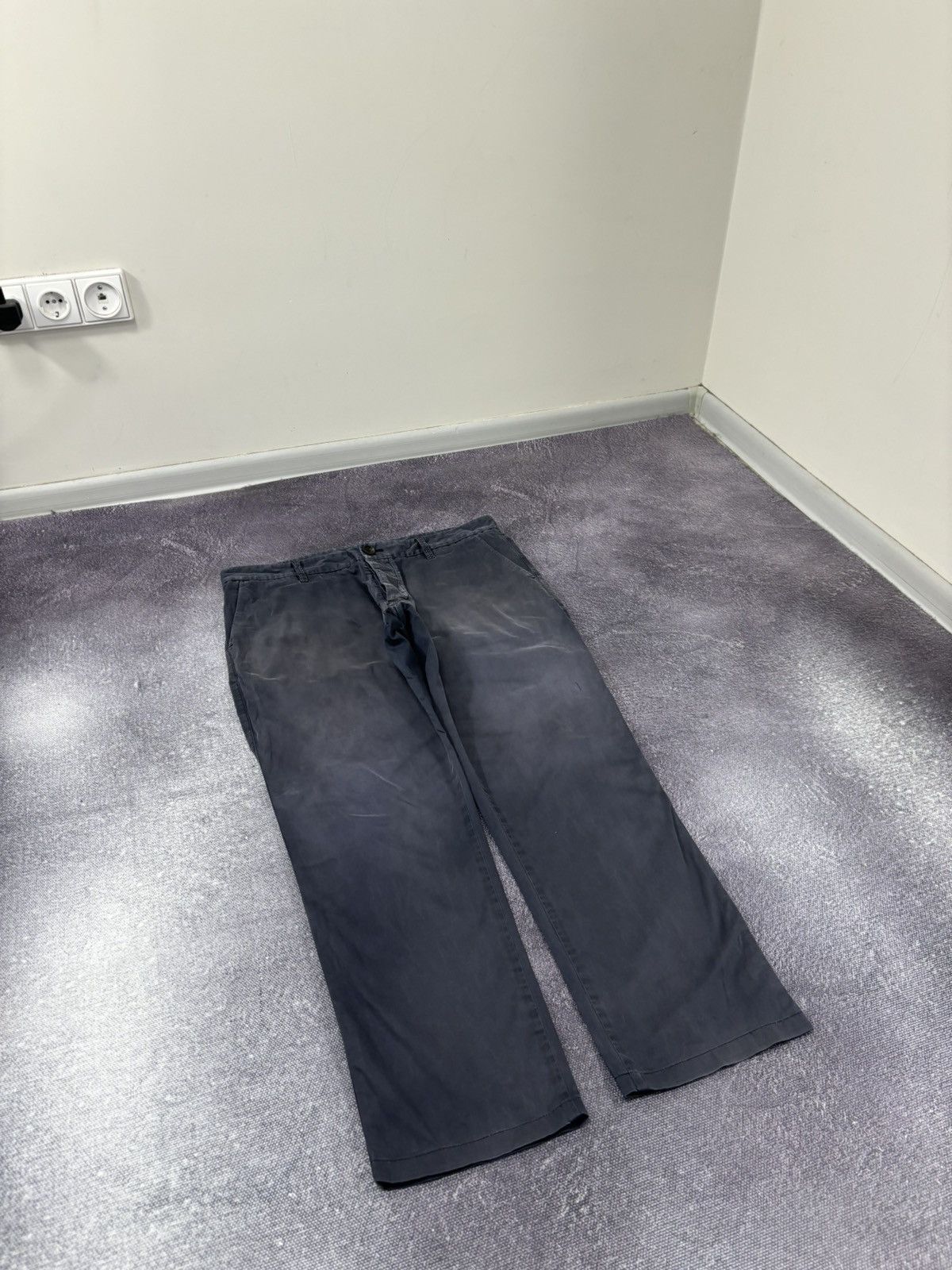 Armani Armani Jeans Men’s Faded Navy Slim Fit Luxury Pants Trousers Size US 34 / EU 50 - 8 Thumbnail