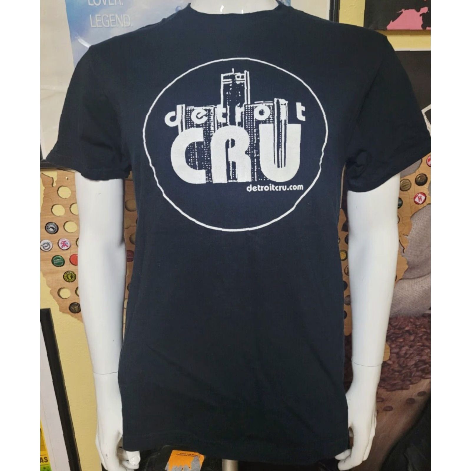 Fruit Of The Loom VINTAGE Detroit Cru Inner City Metro Campus Ministry T Shirt Medium Black Fruit of the Loom Crew Neck Cotton Graphic Print Men Short Sleeve Outdoors? Size US M / EU 48-50 / 2 - 2 Thumbnail