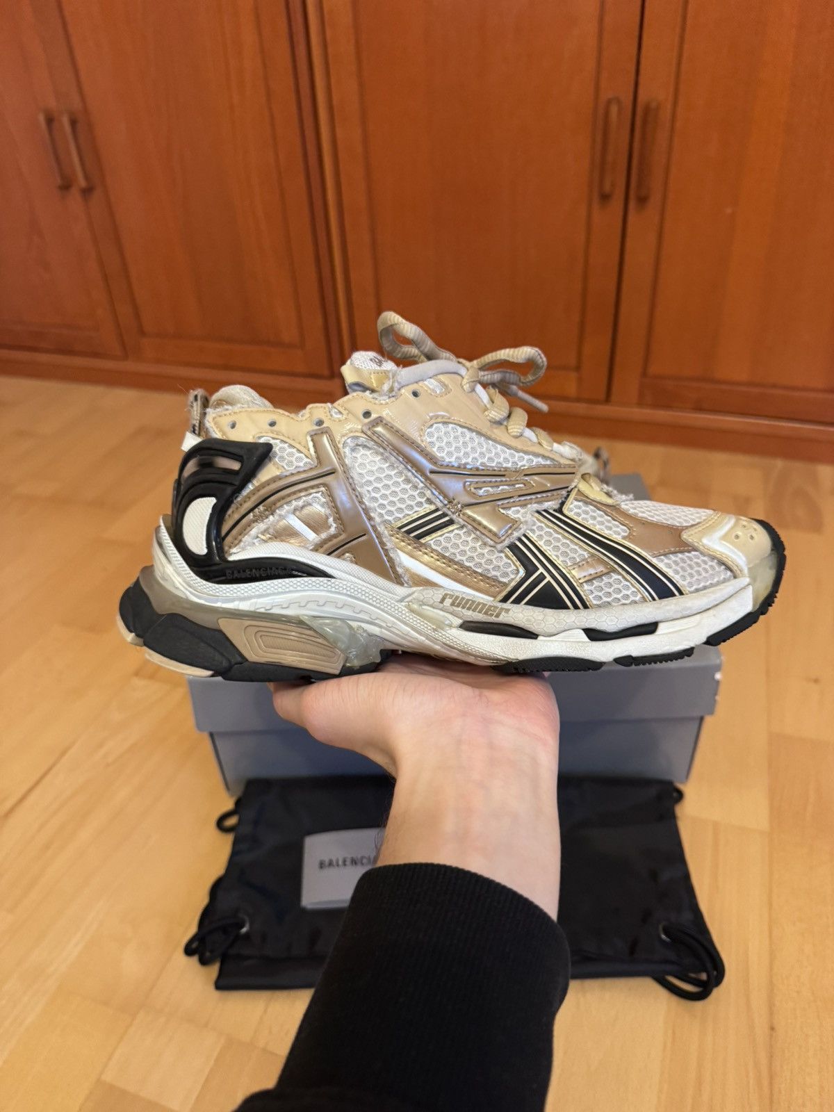 Balenciaga Balenciaga Runner Beige Size US 8 / EU 41 - 3 Thumbnail