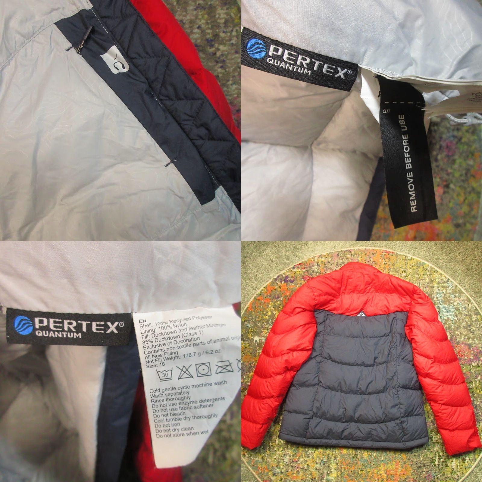 Kathmandu Kathmandu Jacket Womens 18 Red Puffer Down Lightweight Packable Short Zip Quilted Softshell Recycled Casual Womens Size XXL / US 16-18 / IT 52-54 - 8 Thumbnail