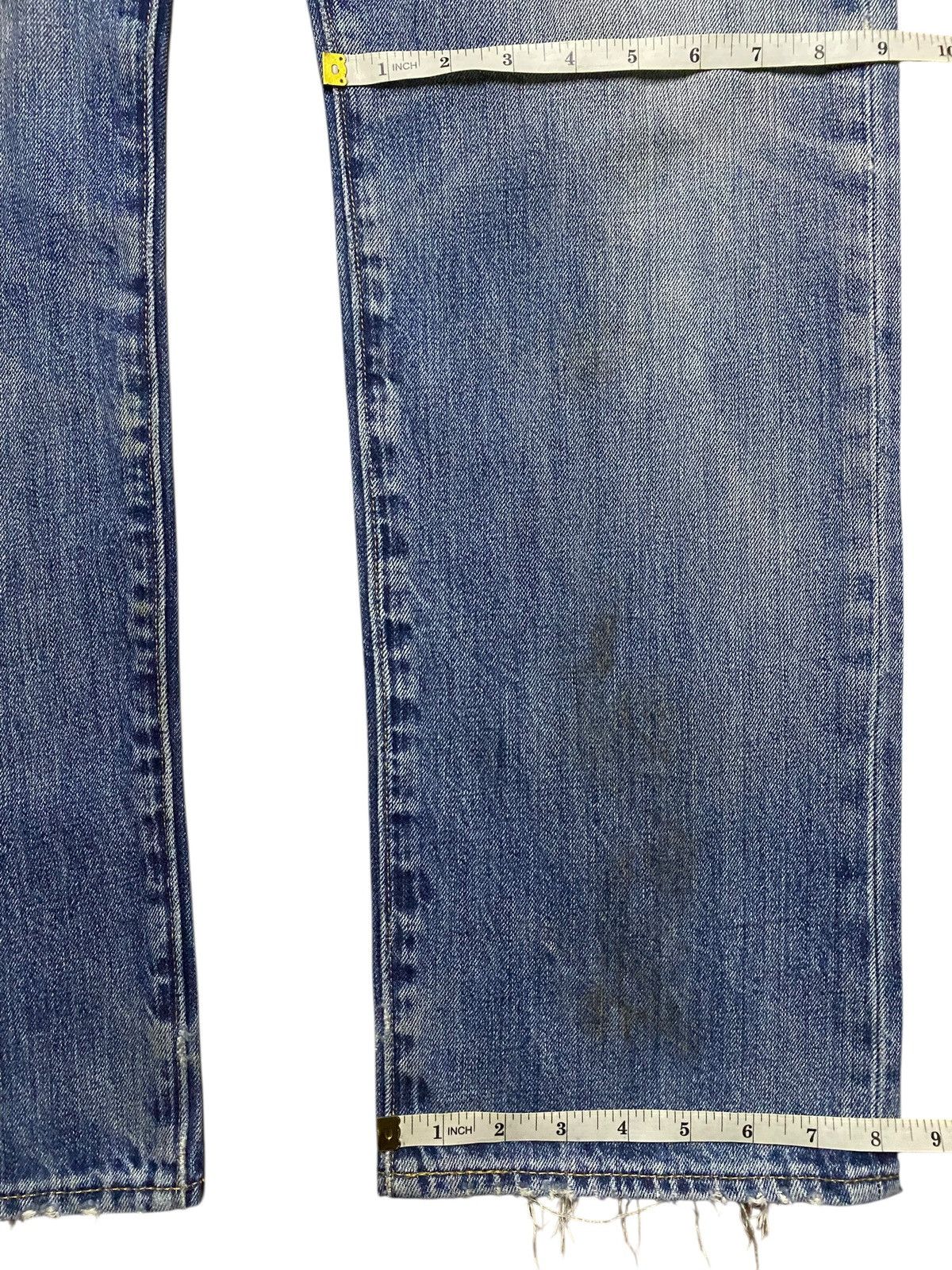 Levi's Vintage Levis 501 Big E Faded Wash Distressed Loose Jeans Size US 37 - 17 Thumbnail